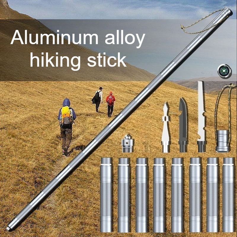 Trekking Pole Carbon - Kij trekkingowy antypoślizgowy na zewnątrz, wielofunkcyjny,