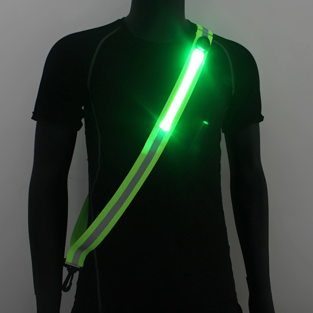 Running Visibility Gear - Ładowalny przez USB pas odblaskowy do