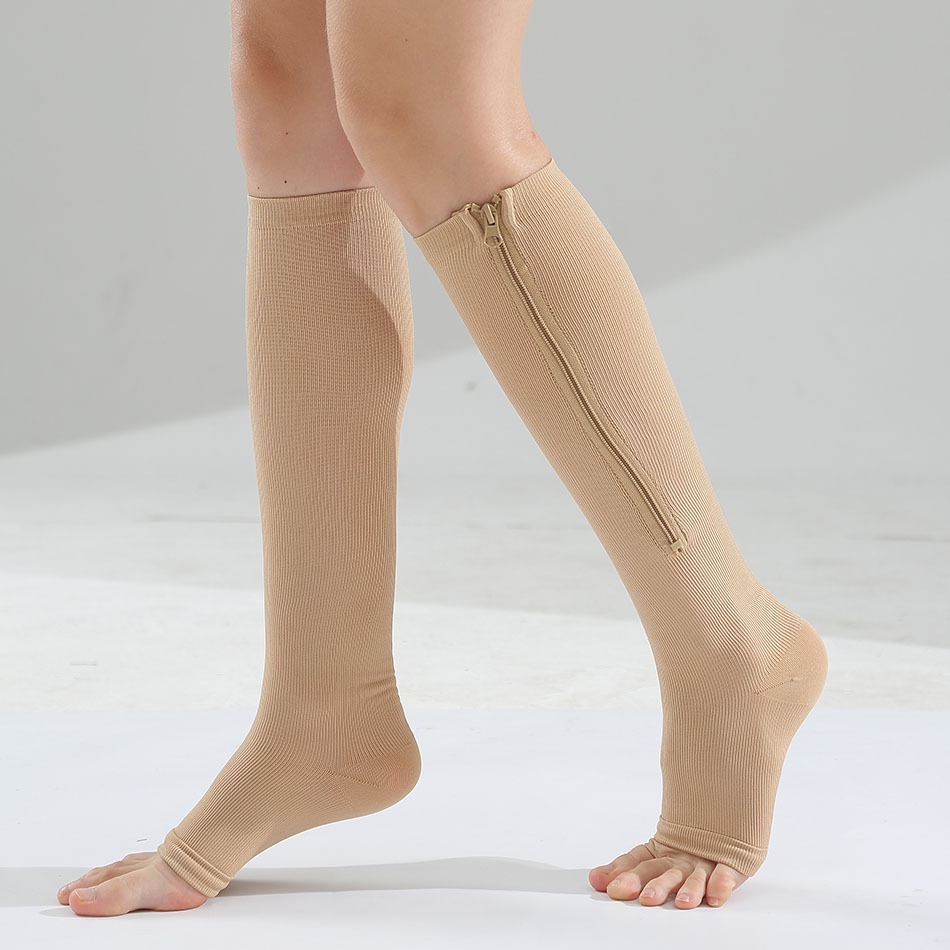 Sports Socks - Kompresyjne skarpety sportowe do biegania, jednokolorowe,