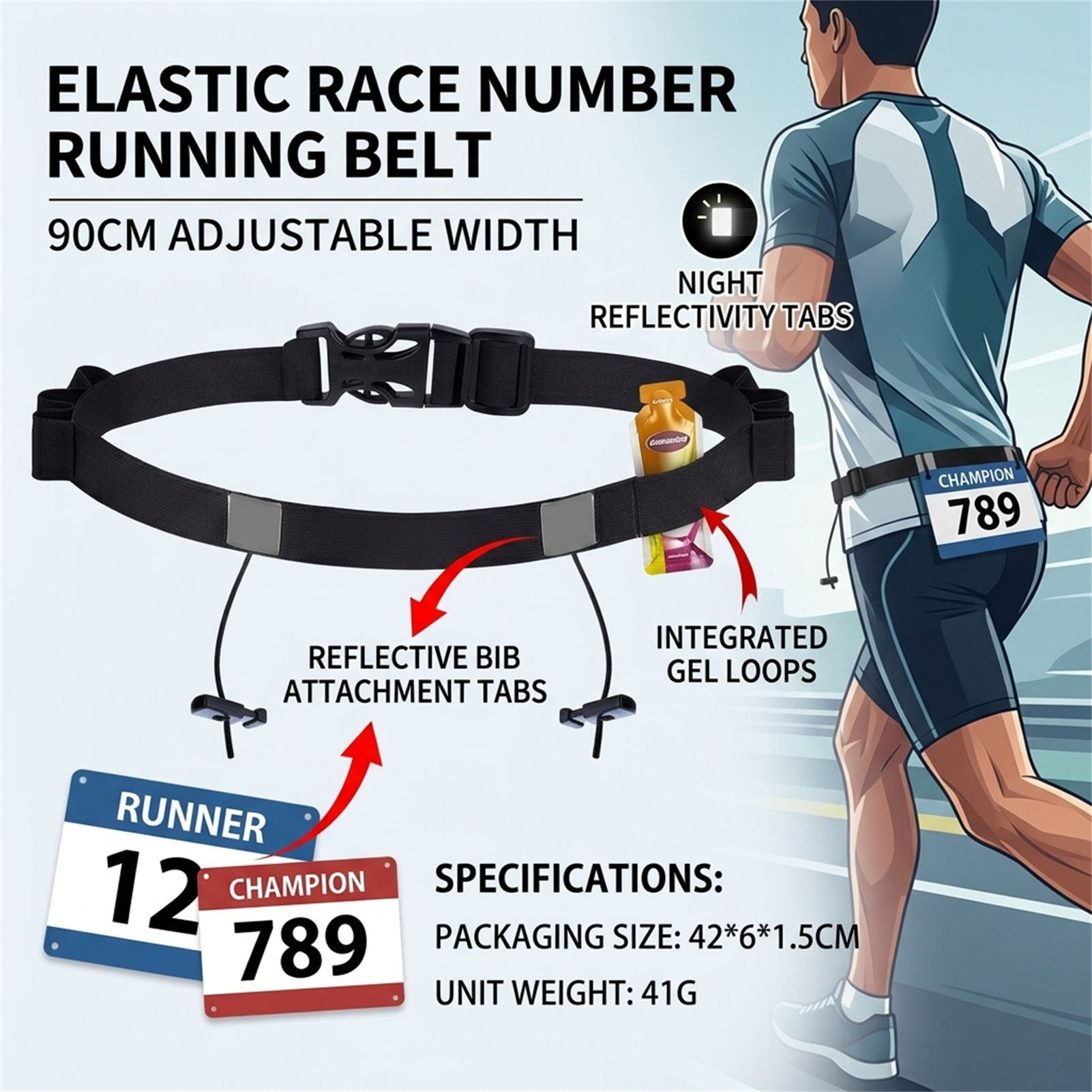 Odblaskowy pas na numer starto – Race Bib recenzja i cena