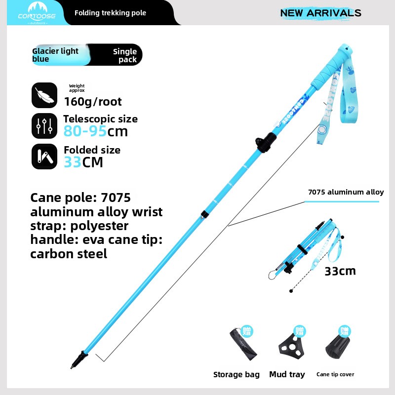 Dziecięcy składany kij trekkin – Trekking Pole Carbon recenzja i cena